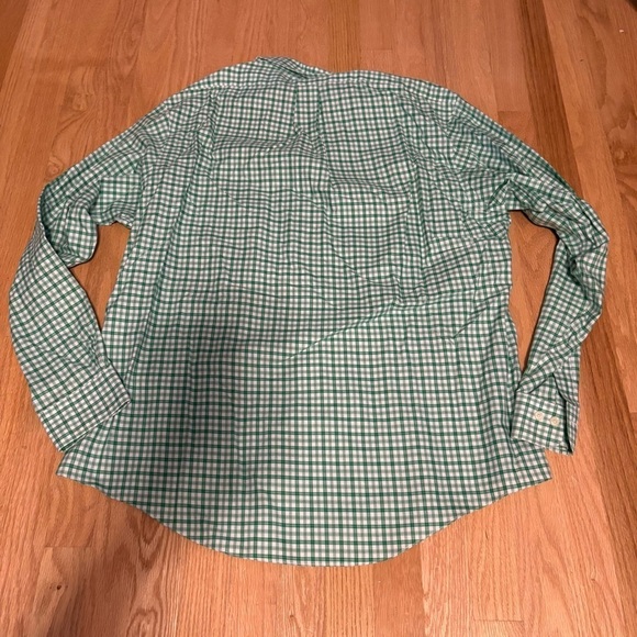 Brooks Brothers Slim Fit Green Checkered Men's Shirt XL Original Polo Shirt - Picture 5 of 5
